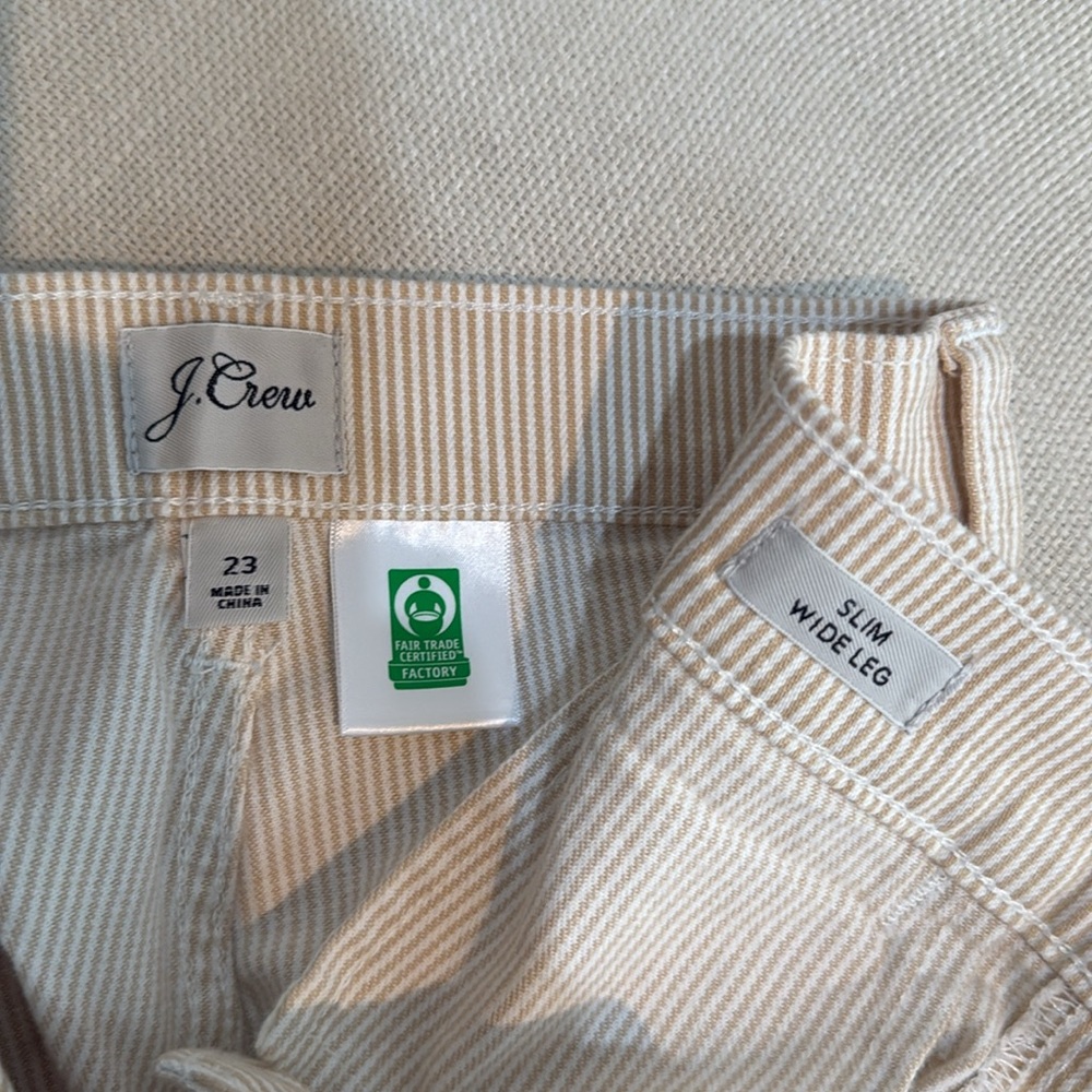 J. Crew Slim Wide Leg Crop Pant - Picture 4 of 5